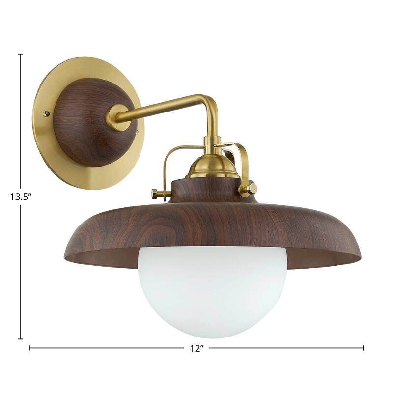Stratford Metal Wall Sconce, Brown