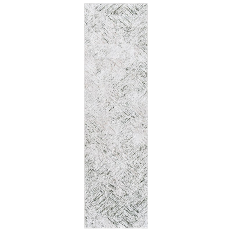 SAFAVIEH Parker Andriani Modern Rug - 2' x 7' Runner - Green/Ivory