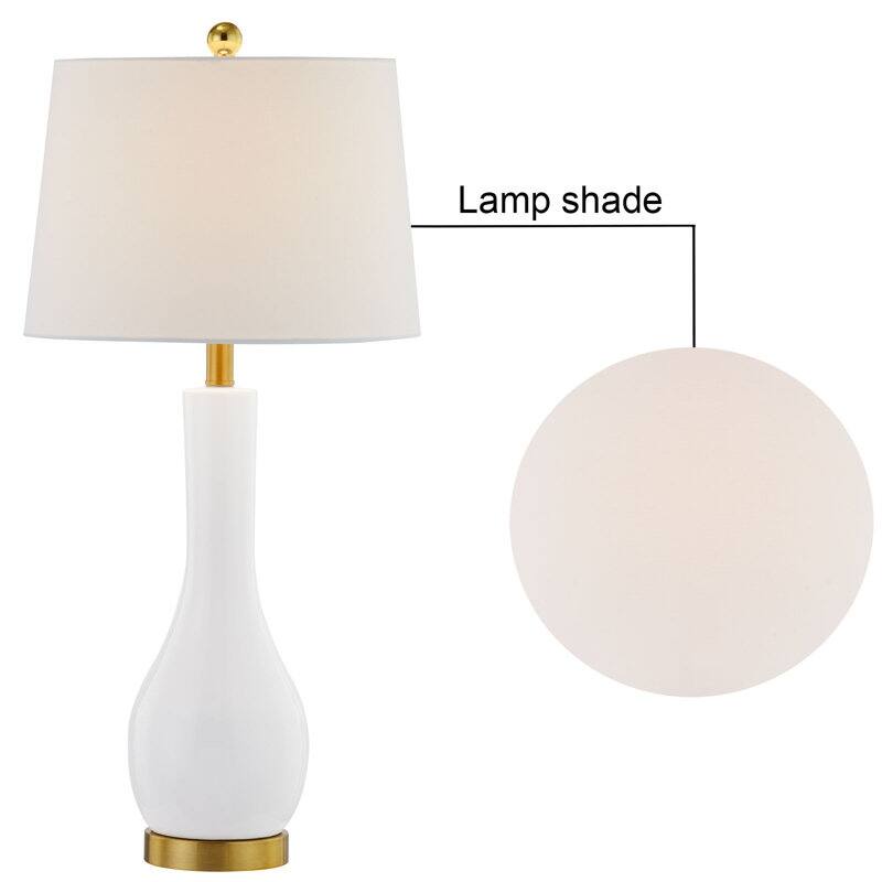 Maxax 28.5" Ceramic Table Lamp Set with USB (Set of 2)