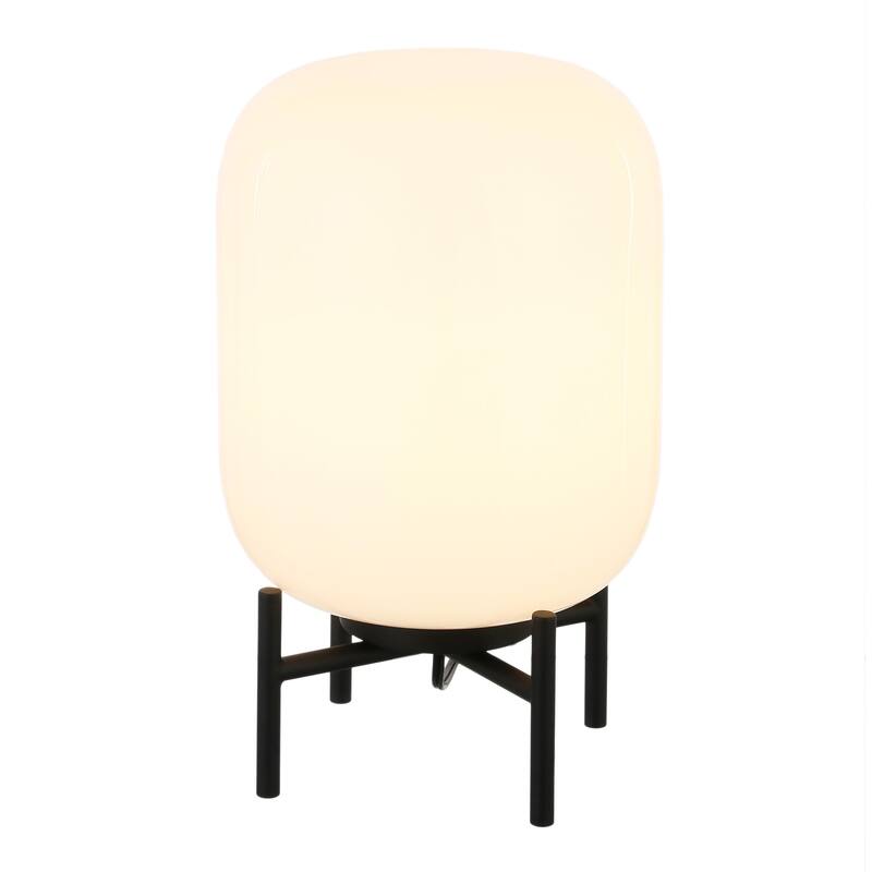 Carson Carrington Sagen Glass and Brass Table Lamp