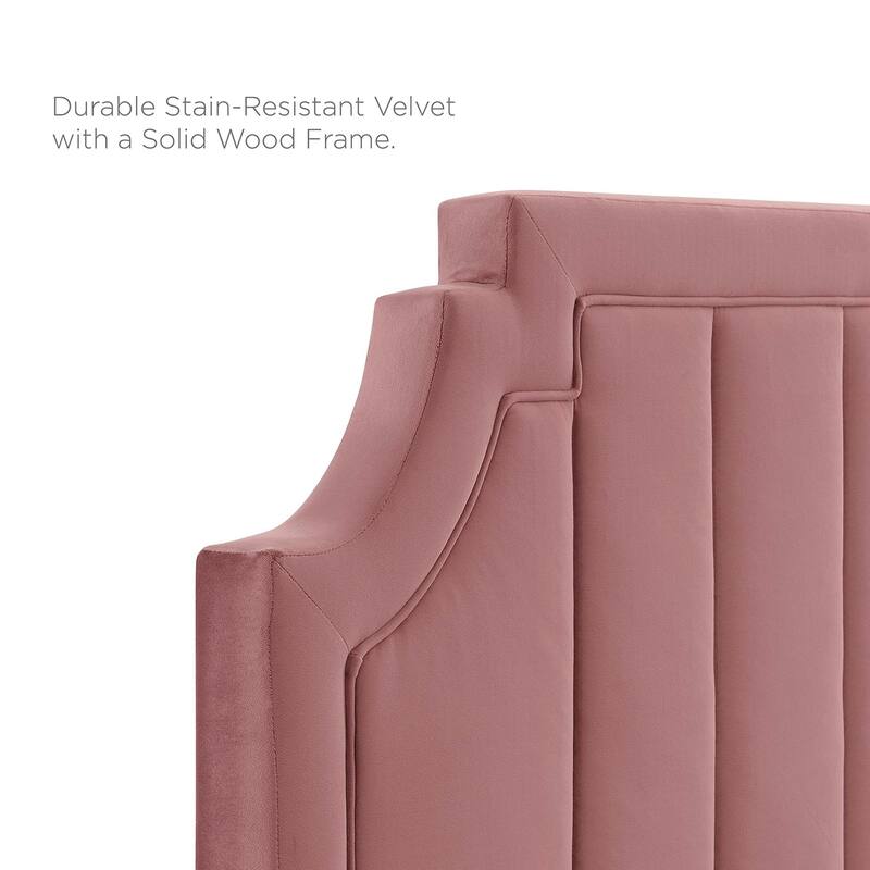 Sienna Performance Velvet Twin Platform Bed
