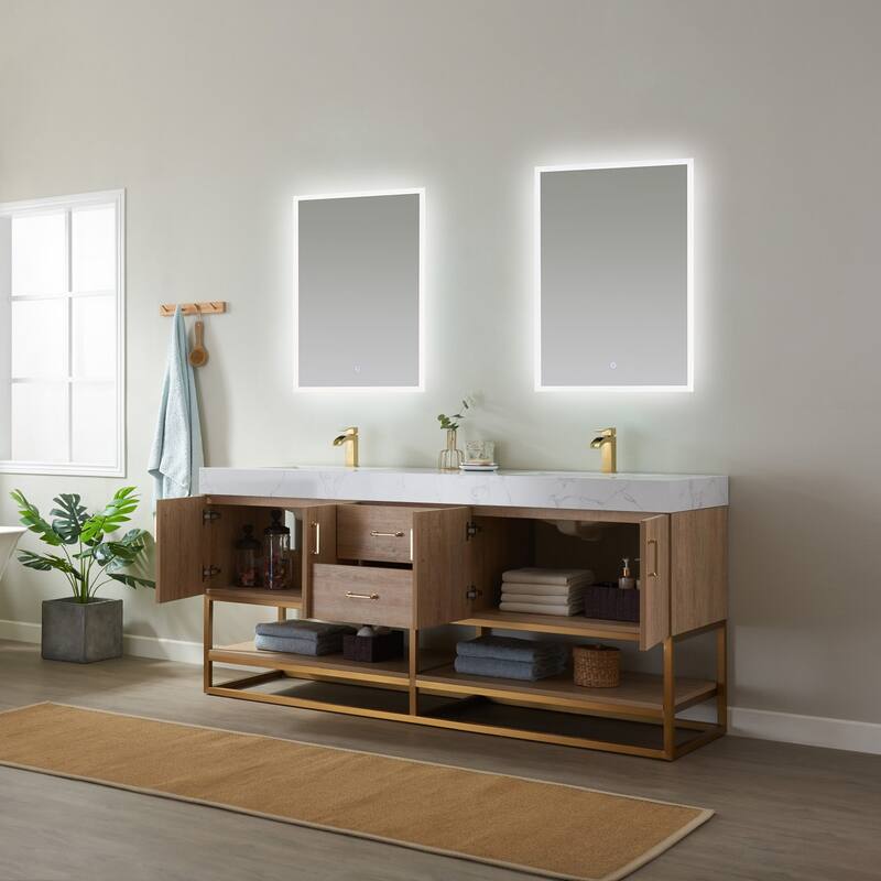 Miseno MV789072 Alistair 72" Free Standing Double Basin Vanity Set
