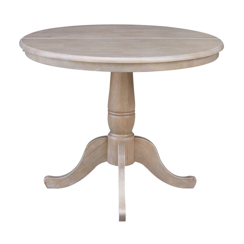 The Gray Barn Jalisco 36-inch Round Top Pedestal Table with 12-inch Leaf