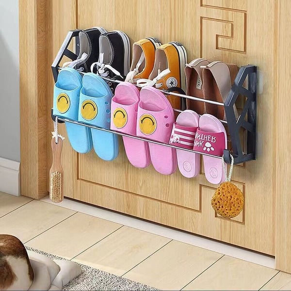 Shoe Rack Over the Door Wall Mounted Storage Organizer Set of 2 - Bed ...