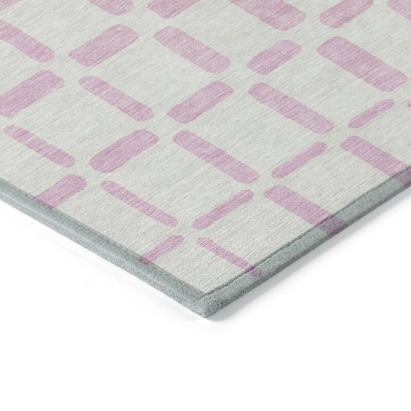 Machine Washable Indoor/ Outdoor Chantille Geo Contemporary Rug