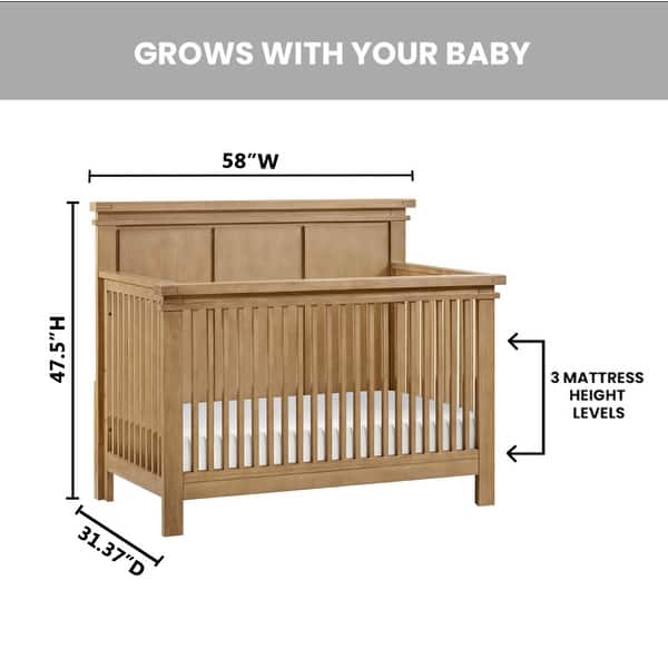 Soho Baby Mystic 4 in1 Convertible Crib