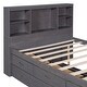 preview thumbnail 42 of 46, Twin Size Platform Bed with Storage Headboard, Charging Station, Twin Size Trundle and 3 Drawers