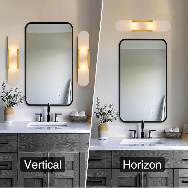 Led bedroom light gold vanity light metal wall light