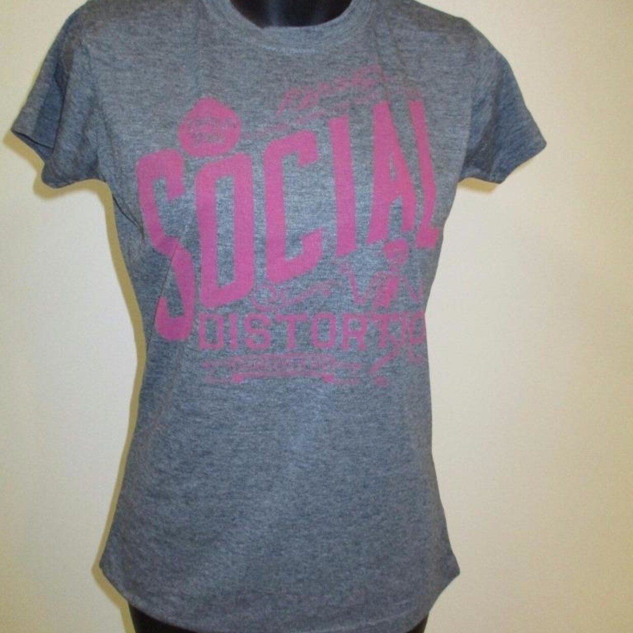 Shop Social Distortion Slim Fit Womens S M L Concert Band T Shirt