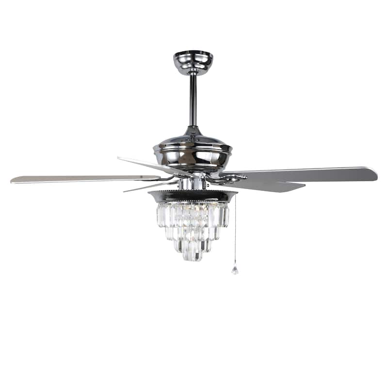 Belladepot 52" Crystal Reversible Ceiling Fan with Light Kit and Remote Control
