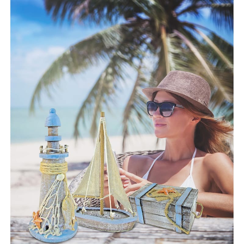 CoTa Global Photo Frame, Jewelry Box, Sailboat Decor, and Lighthouse