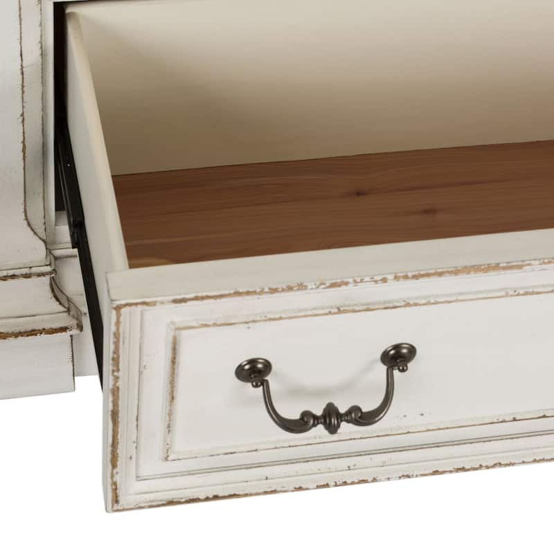 The Gray Barn Abbey Park Weathered Brown & Antique White 7 Drawer Dresser