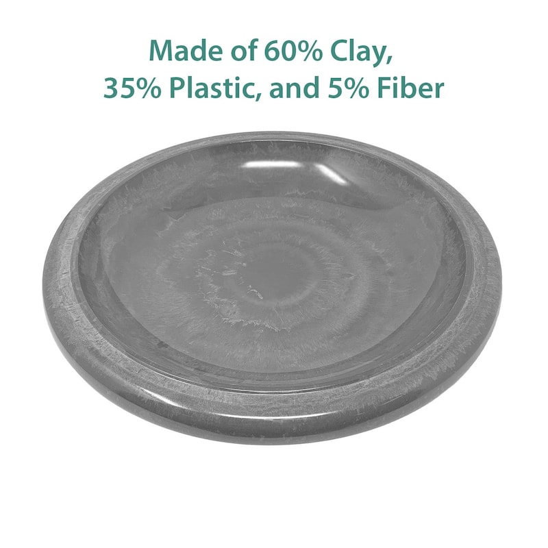 19" Dia Fiber Clay Birdbath Tops