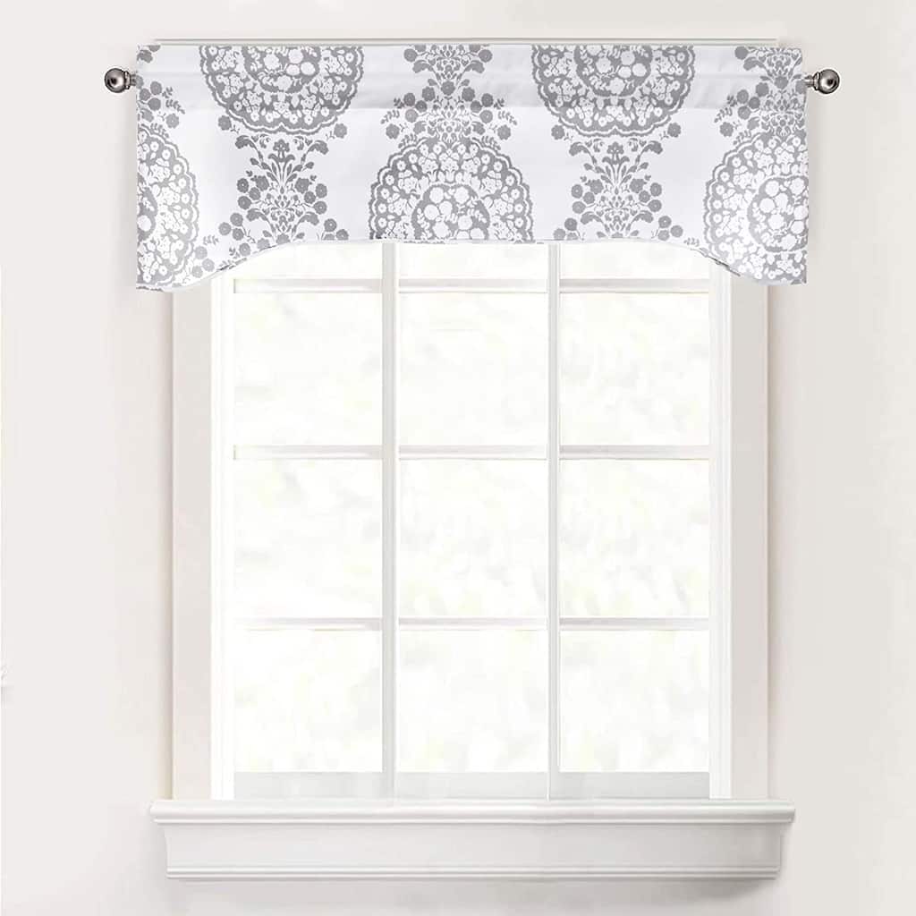 DriftAway Samantha U Shape with Selfcord Window Curtain Swag Valance - 52 x 16