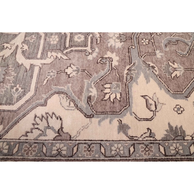 ECARPETGALLERY Hand-knotted Jules Sultane Grey, Taupe Wool Rug - 9'0 x 11'11