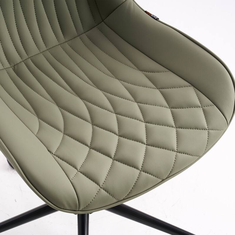 Modern Office Chair, Leather Swivel Office Chair for Home Office