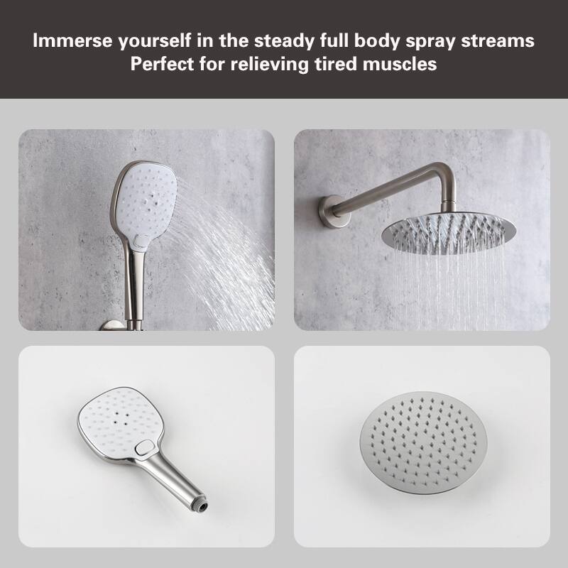 Indigo Home Complete Shower Faucet System with Rough-in Valve