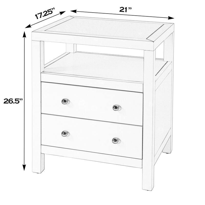 Nora 2 Drawer Nightstand