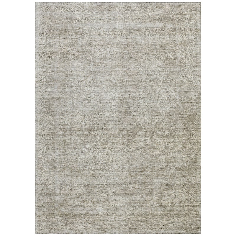 HomeRoots Floral Traditional Rectangle Outdoor Rug