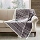 preview thumbnail 7 of 12, Woolrich Anderson Oversized Mink to Berber Heated Throw 2-Color Option