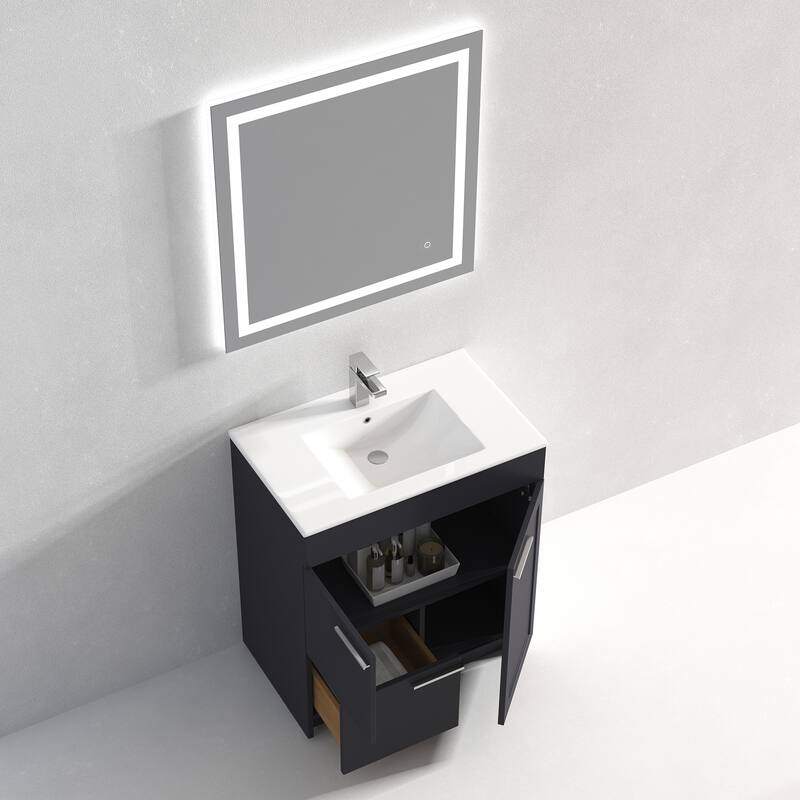 Blossom Hanover 30 Inch Bathroom Vanity with Topmount Ceramic Sink