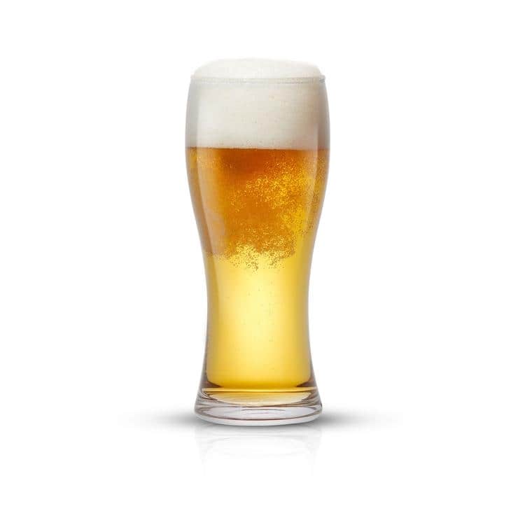 JoyJolt Callen 15.5 oz Large Beer Glasses - Set of 4