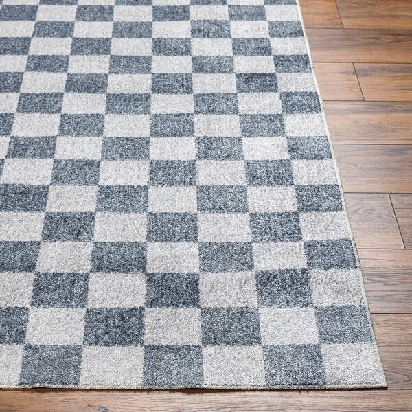 Machine Washable Rug - Dark Blue - 5'3" x 7'