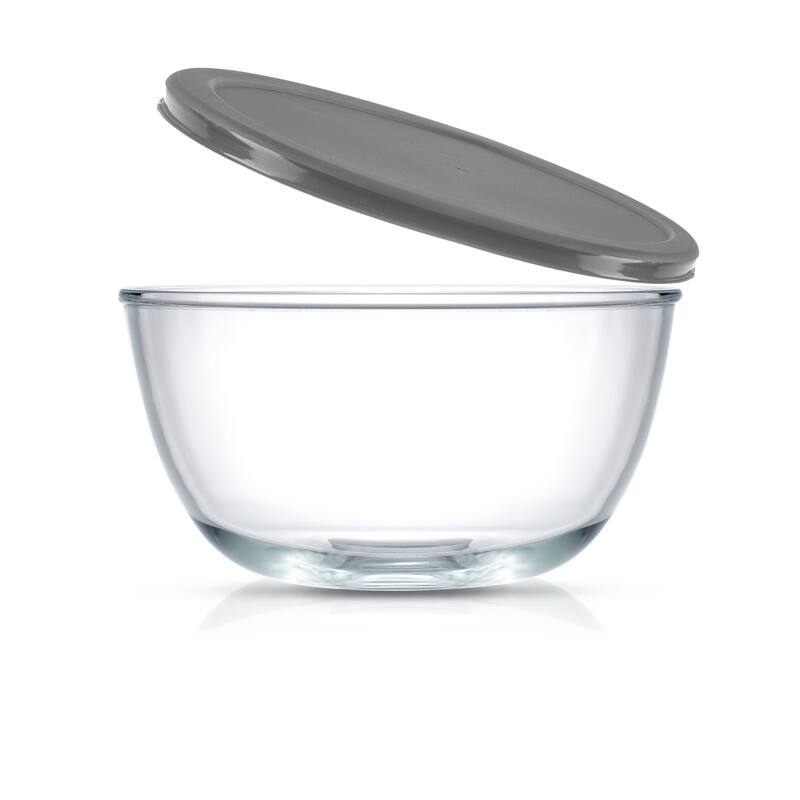 JoyFul by JoyJolt Set of 4 Glass Mixing Bowls With Lids - 16.5 oz, 33.5 oz, 50.5oz, 67.5oz