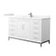 Option White / Giotto Quartz Top / Brushed Nickel