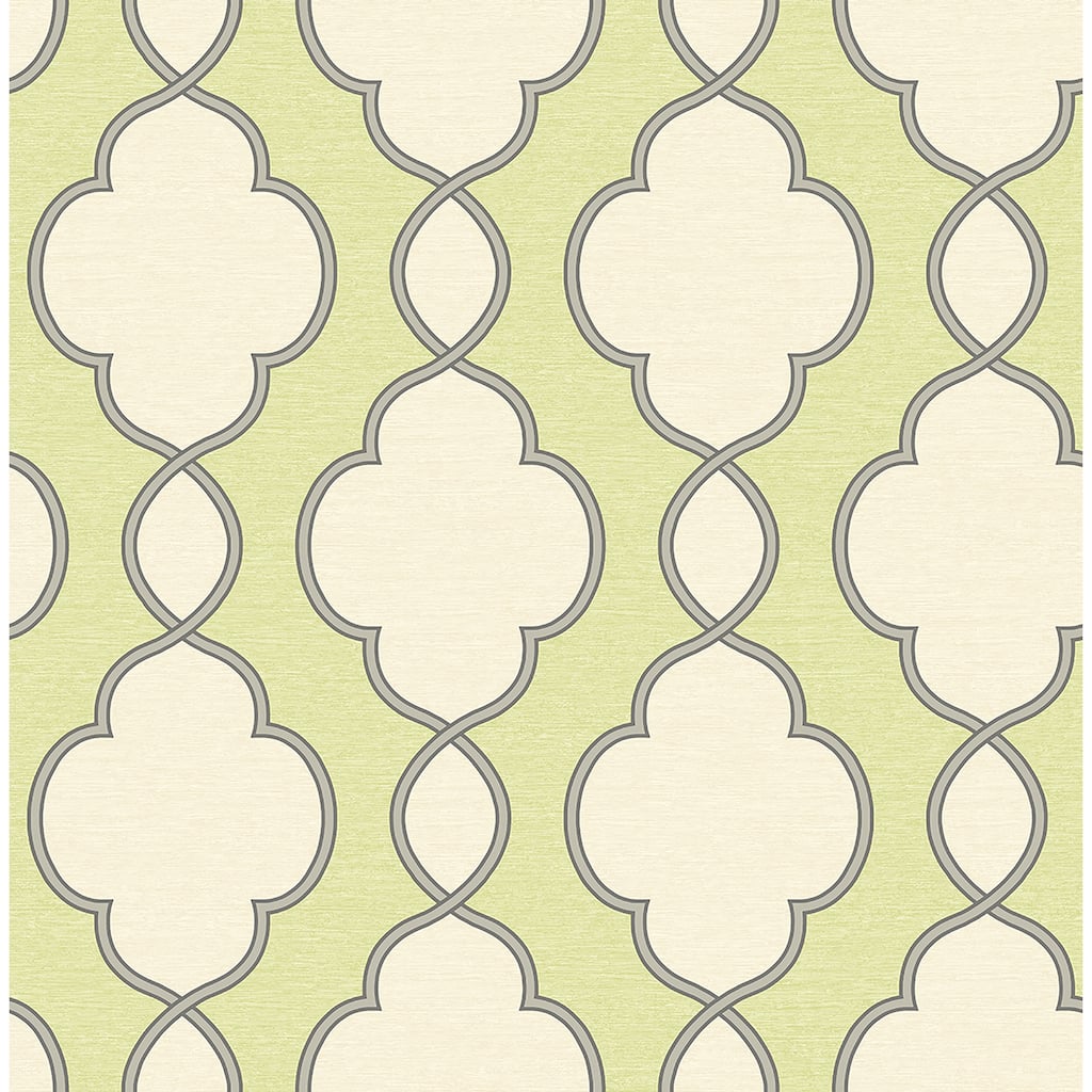 A-Street Prints Structure Green Chain Link Wallpaper