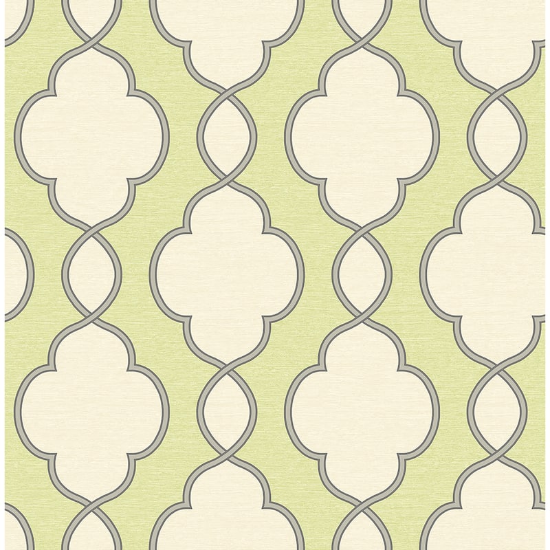 A-Street Prints Structure Green Chain Link Wallpaper