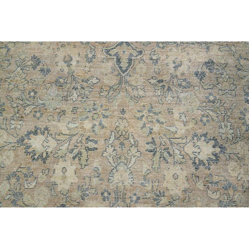Hand Knotted Oriental 100% Wool Carpet Traditional Floral Multi-Colored Mahal Area Rug - 11' 10'' X 8' 1''