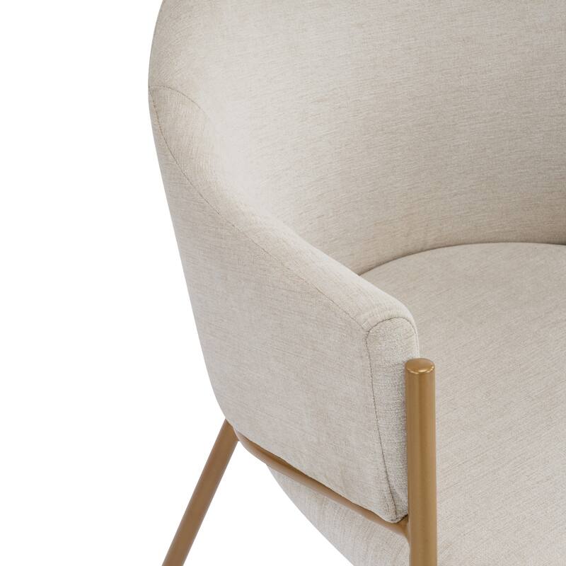 Christopher Knight Home - Victoria Velvet Upholstered Dining Chair Set with Gold Metal Frame