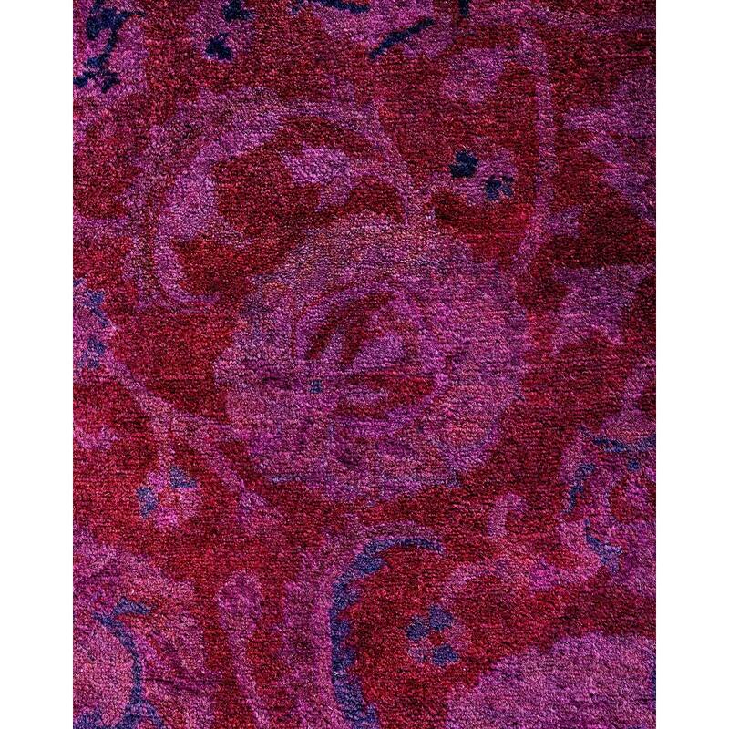 Fine Vibrance One-of-a-Kind Hand-Knotted Area Rug - Pink, 5' 1" x 5' 1" - 5' 1" x 5' 1"