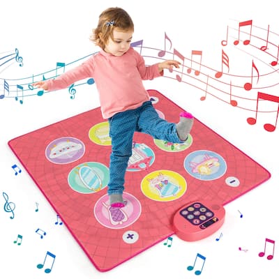 Costway Kids Dance Mat Electronic Dancing Pad with 3 Game Modes Music - See Details