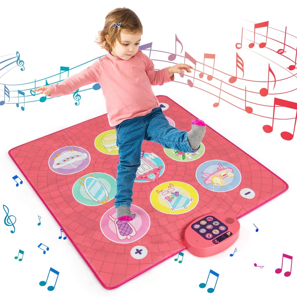 Costway Kids Dance Mat Electronic Dancing Pad with 3 Game Modes Music - See Details