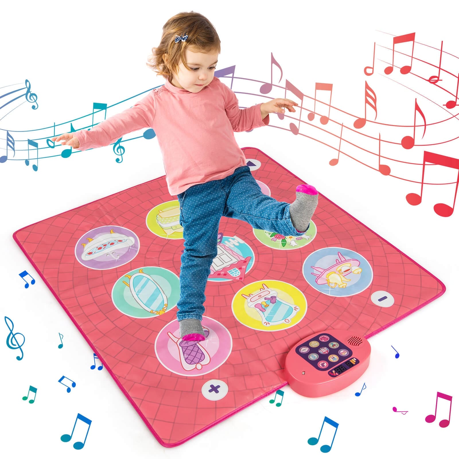 Costway Kids Dance Mat Electronic Dancing Pad with 3 Game Modes Music - See Details