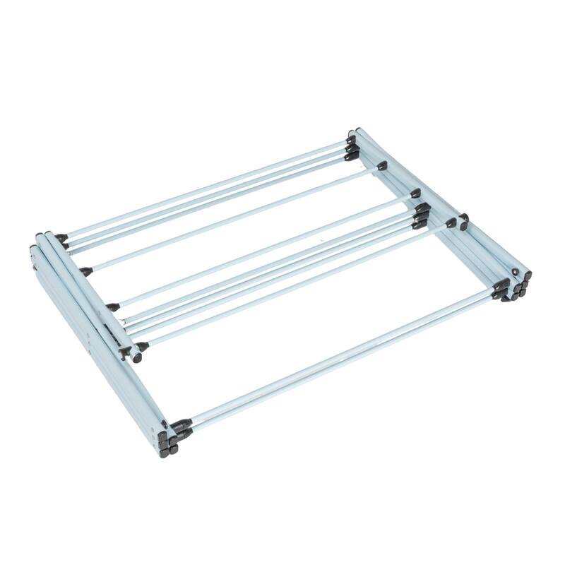 Household Essentials Folding Clothes Drying Rack with Steel Frame and 11 Coated Dowels - 14.3"L x 29.4"W x 42.0"H