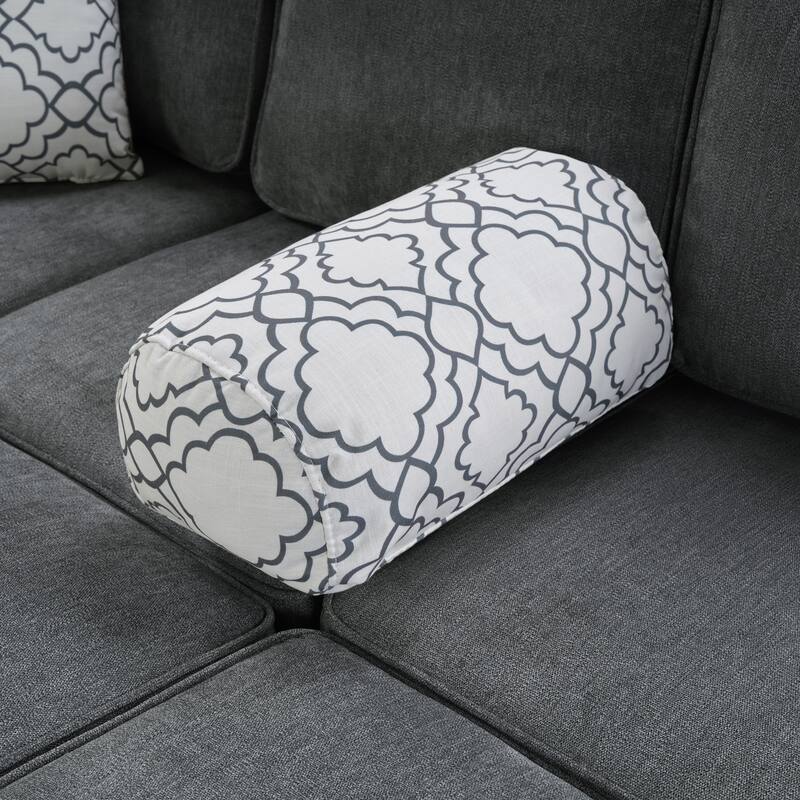 L-Shaped Sectional Sofa Convertible Sofa Bed with Dual Pull-Out Sleepers Sofa, Flip-Top Table, USB Ports, Cup Holder and Storage