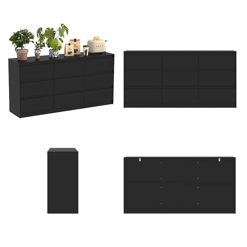 9-Drawer Storage Dresser for Bedroom and Living Room - Two Color Options