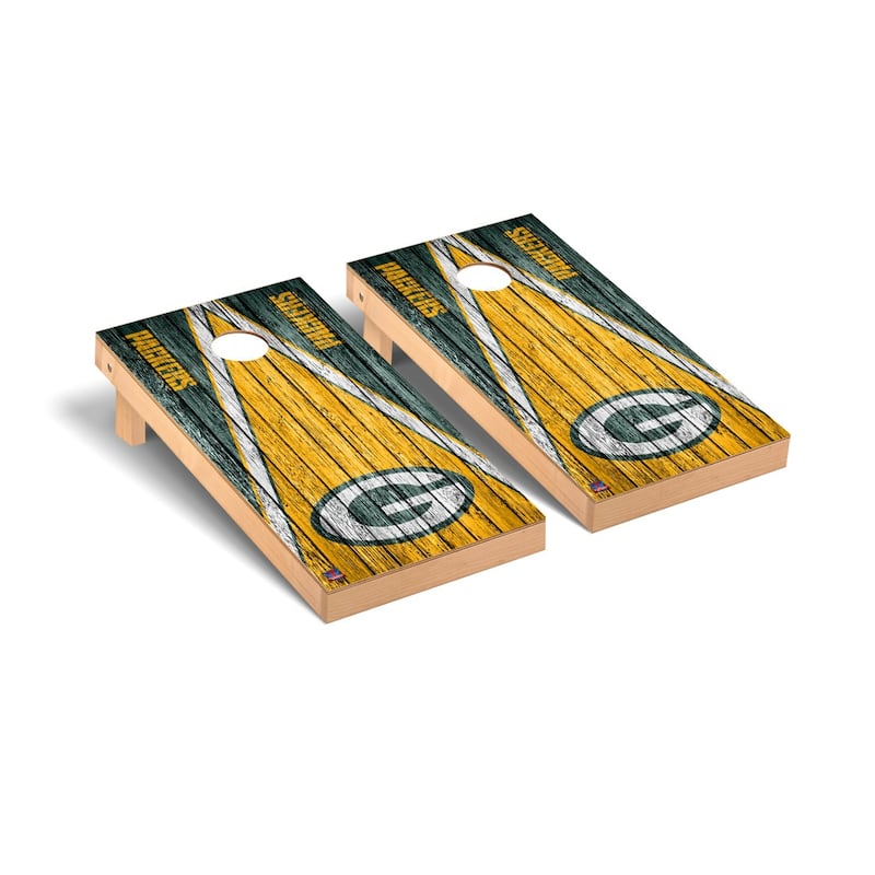 Green Bay Packers 2x4 Pro Cornhole Boards - V3 - Include Case & Lights