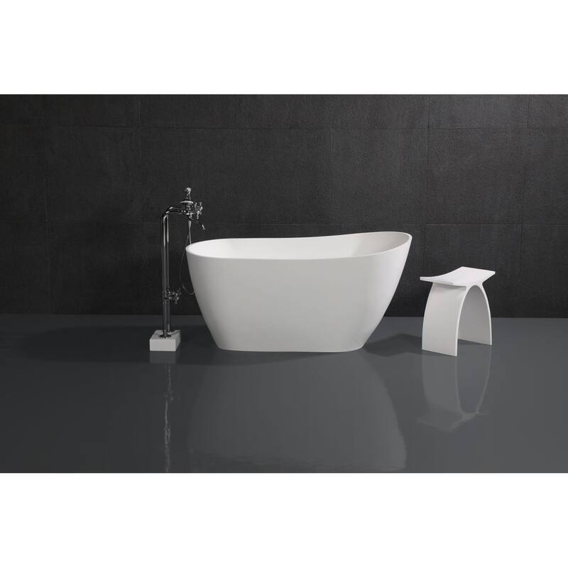 Kingston Brass VRTSS513026 Arcticstone 52" Slipper Solid Surface