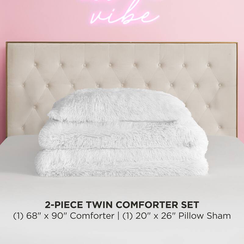Juicy Couture Shaggy Comforter Sets with Shams