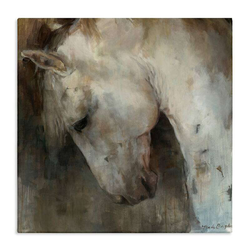 Stupell Rustic Horse Portrait Canvas Wall Art Design By Marilyn Hageman - 24 x 24