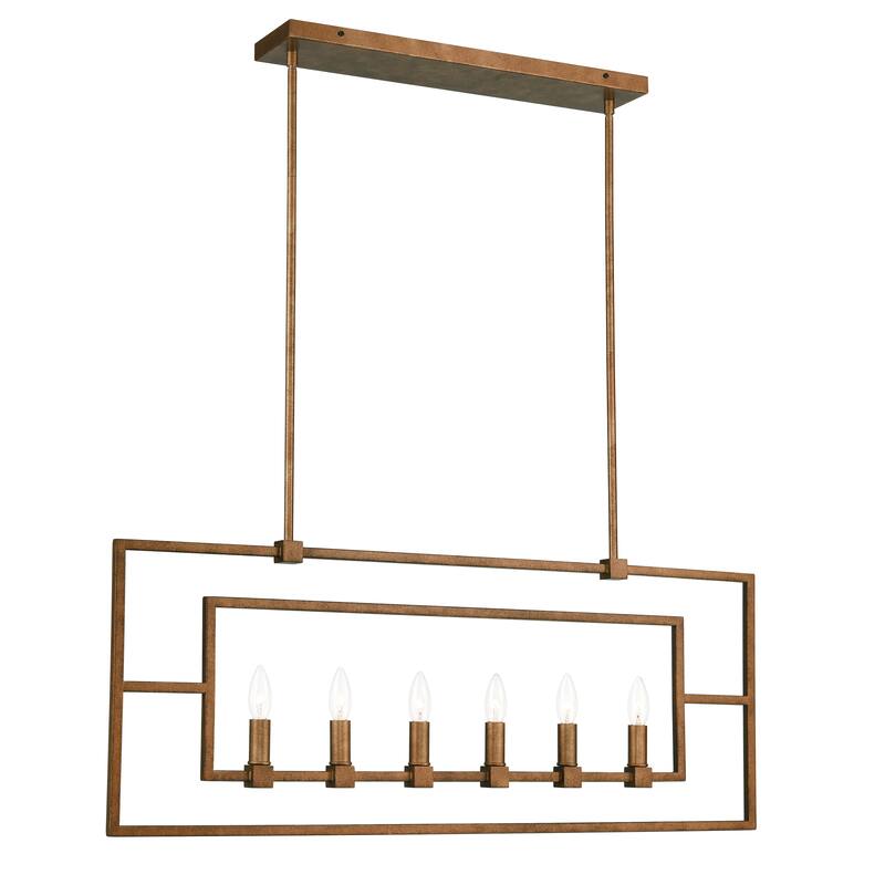 Light Society Bence Chandelier - Anitque Brass