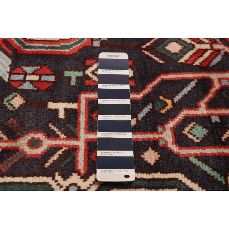 ECARPETGALLERY Hand-knotted Kayseri Dark Navy Wool Rug - 5'6 x 9'6