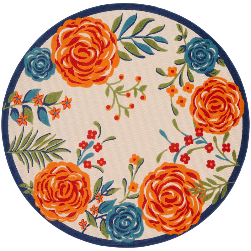 Nourison Aloha Indoor/Outdoor Floral Area Rug