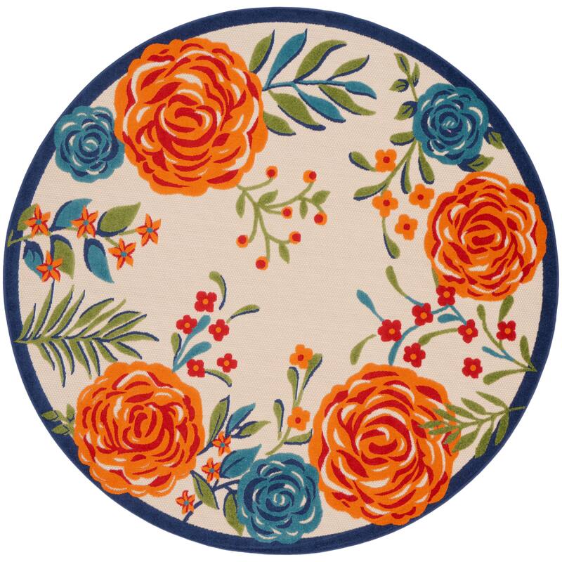 Nourison Aloha Indoor/Outdoor Floral Area Rug