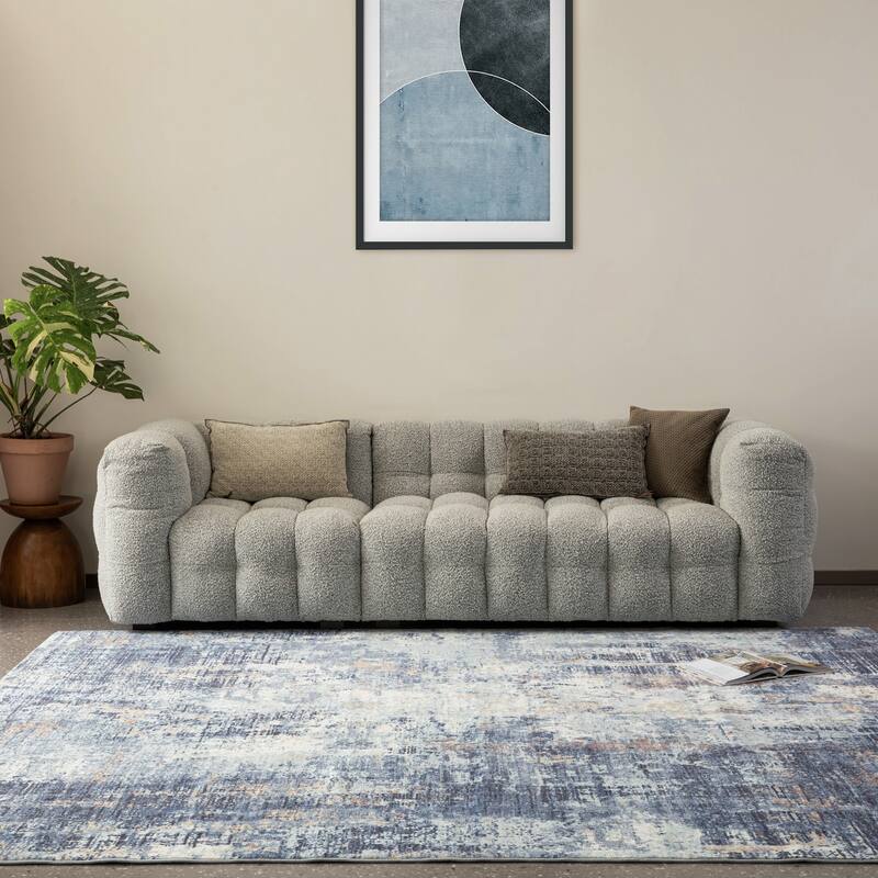 Glitzhome Modern Abstract Distressed Indoor/Outdoor Area Rugs