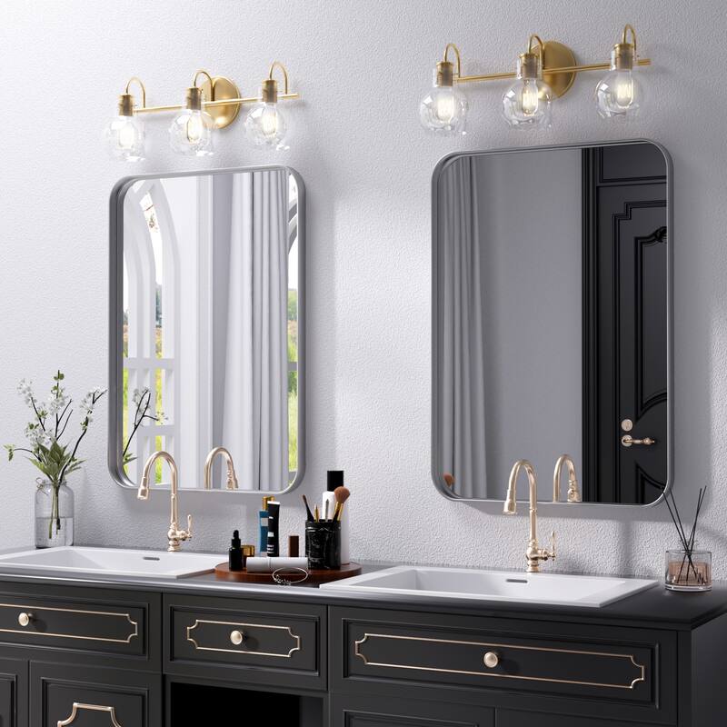 Modern Wall Mirrors Bathroom Mirrors Vanity Mirrors with Iron Framed for Multi Scenes(1 Piece)